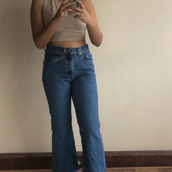 High-rise medium wash bootcut levi's jeans - Picture 2 of 4